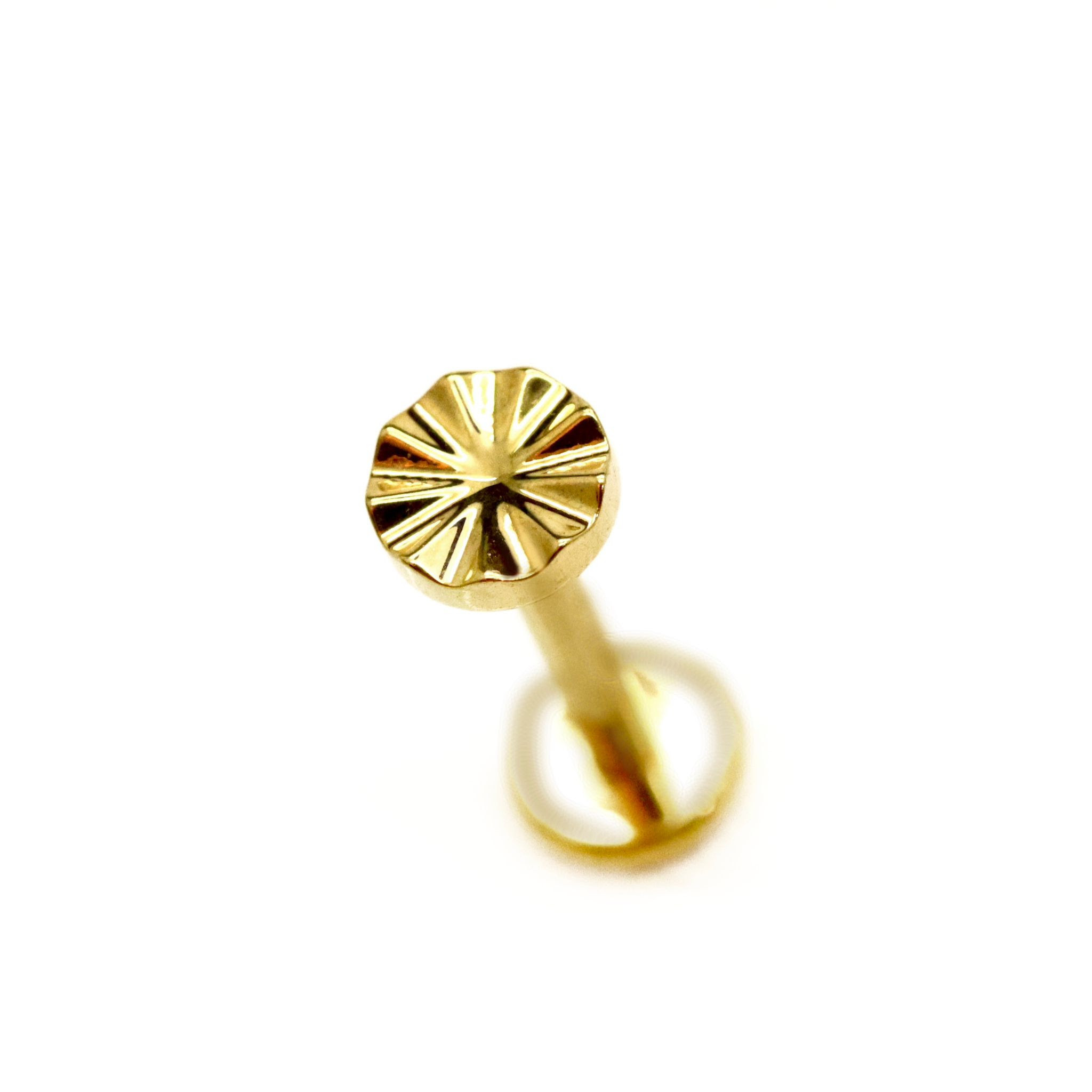 עיגול זהב חרוט (4 מ"מ)