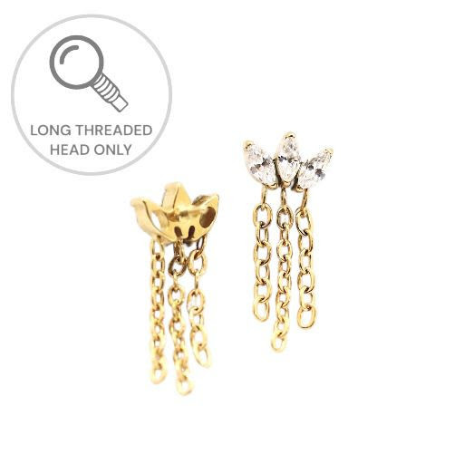 לוטוס אבן עם שרשרת